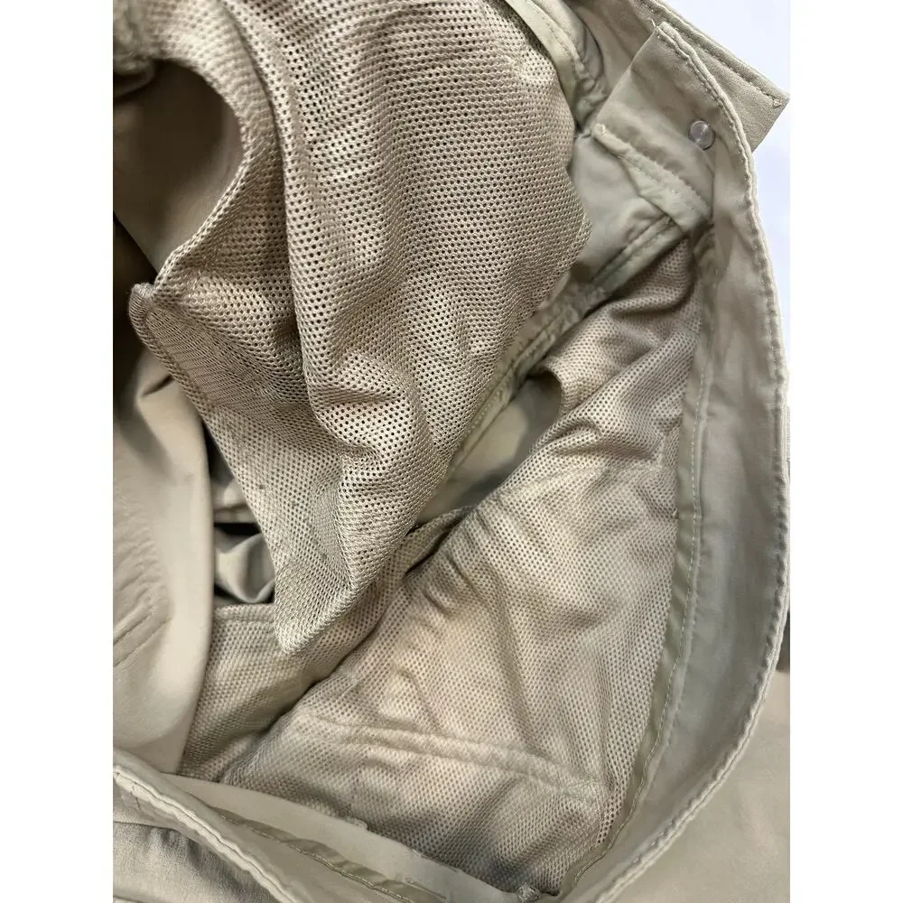 The North Face Khaki Weatherproof Nylon Stretch Pants Size 30 Long